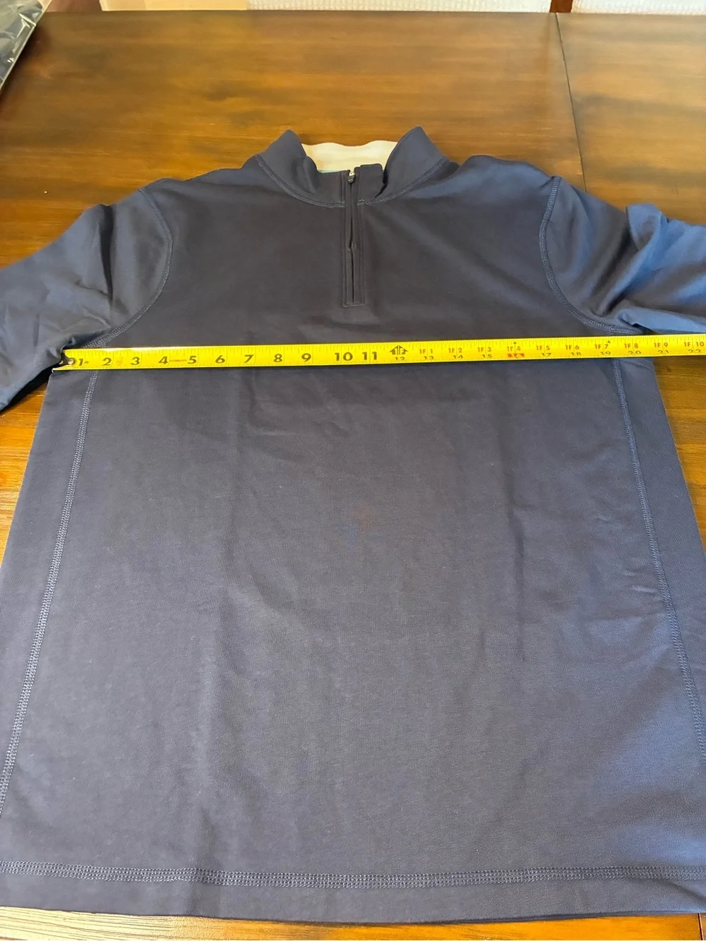 Men's Quarter-Zip Long Sleeve Shirt - Navy